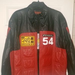 Fossil leather jacket
